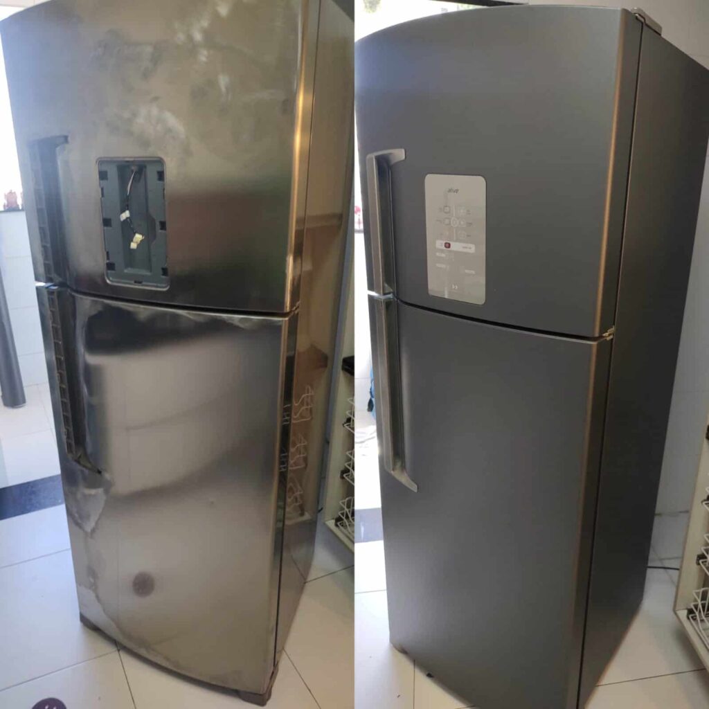Adesivagem e envelopamento de geladeira