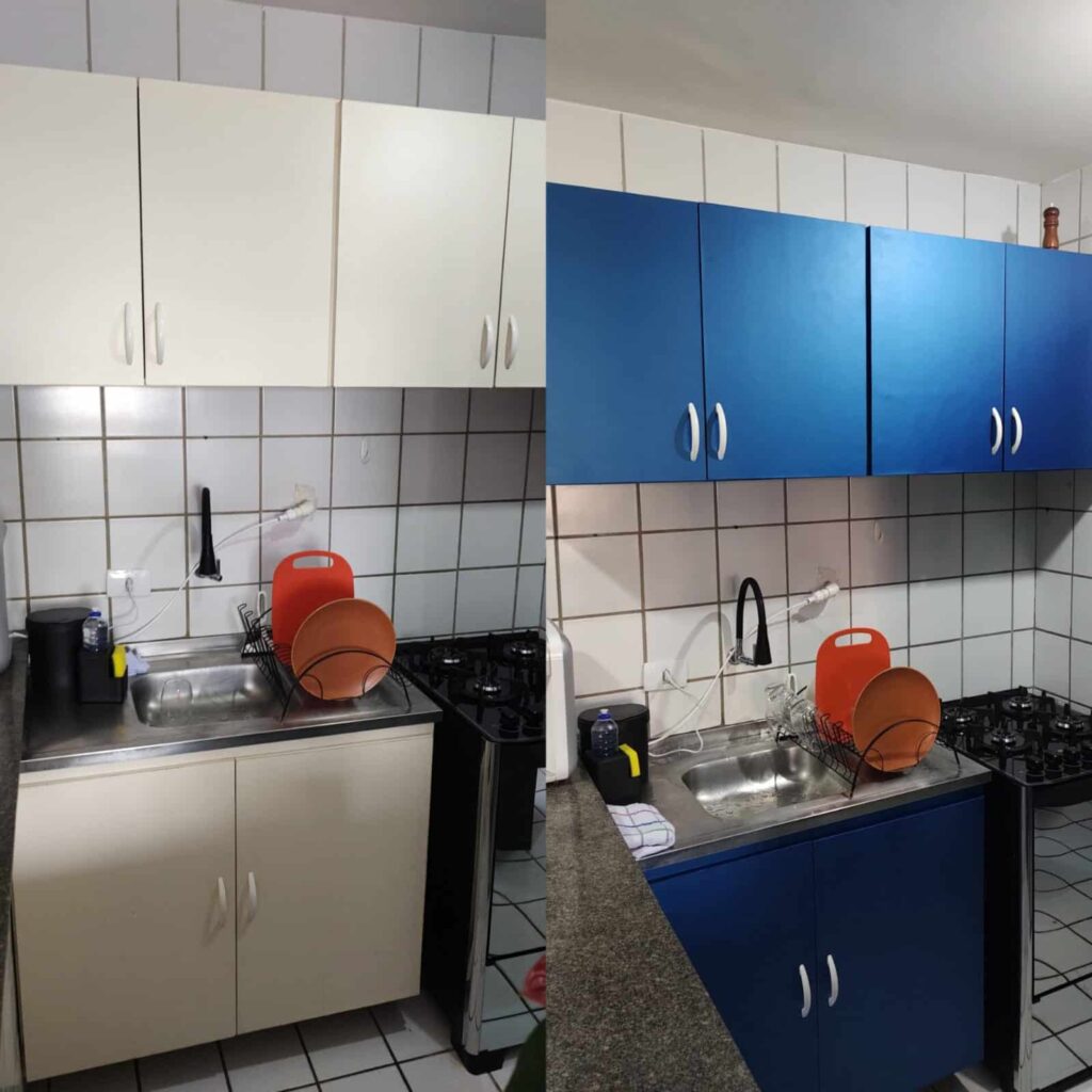 Envelopamento de armario de cozinha